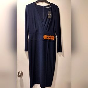 Ralph Lauren Women's Buckled Jersey Dress